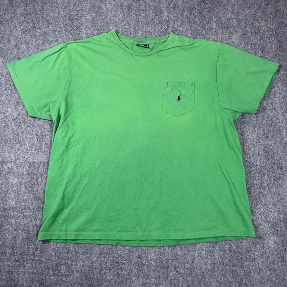 Polo Ralph Lauren Other - Vintage Polo Ralph Lauren Single Stitch Pocket T-Shirt Mens XL Green